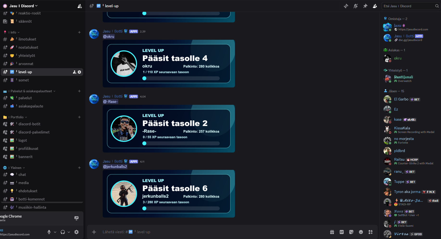Jasu Discord palvelin